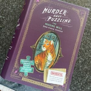Murder Most Puzzling: The Missing Will 500-Piece Puzzle - Purple Cover